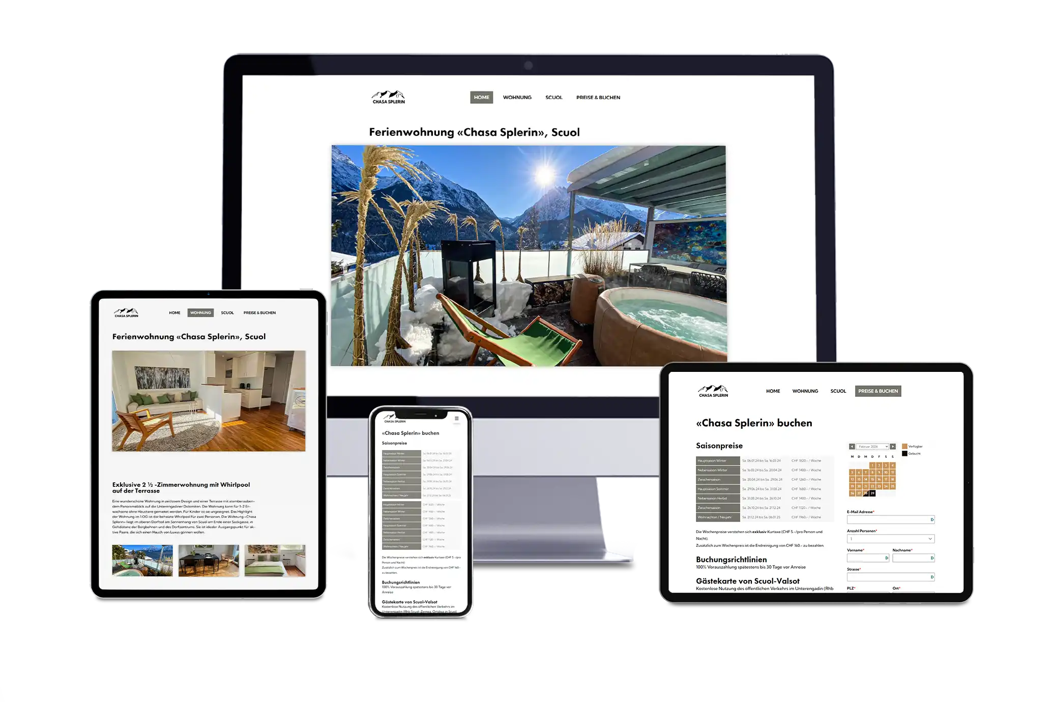 Amplus Web GmbH - Chasa-Splerin Mockup