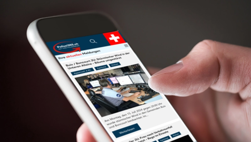 Polizei365 mobile Mockup