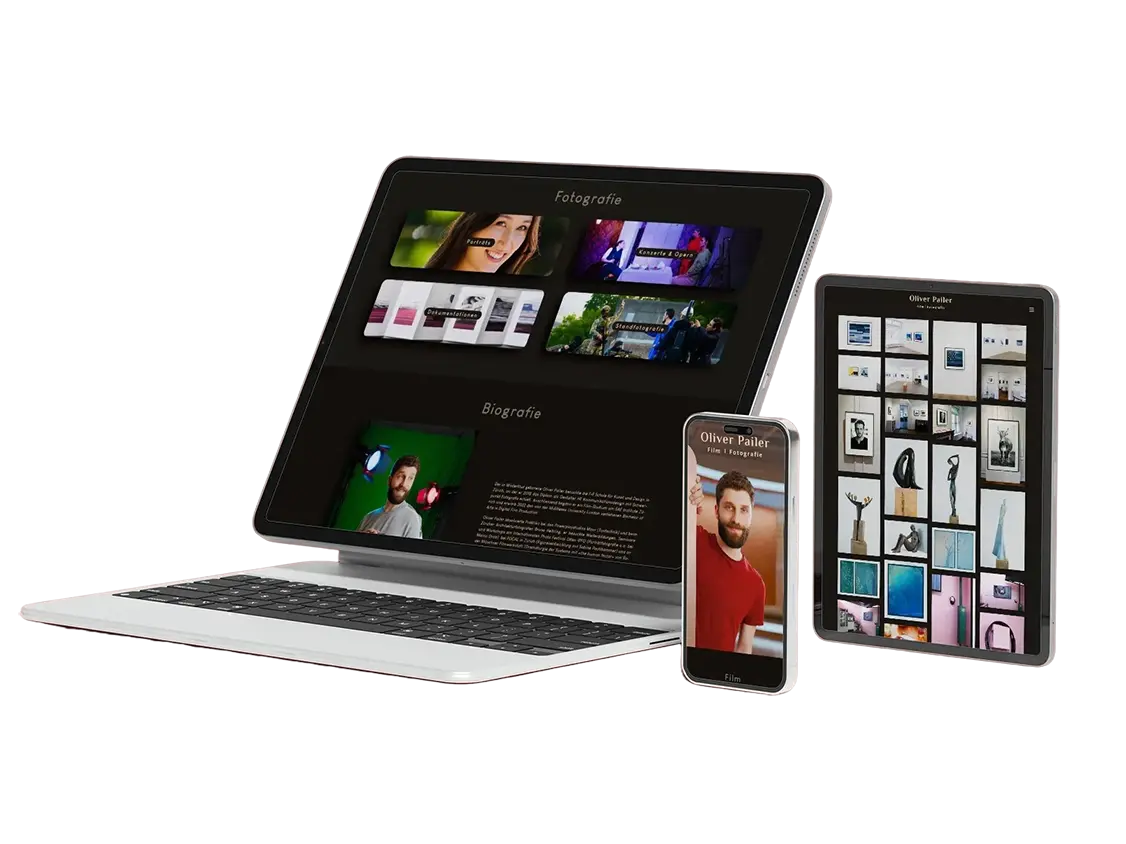 Oliver Pailer Website Mockup